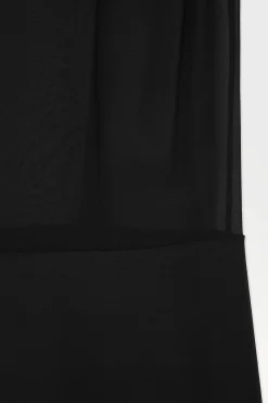 VESTIDO RECTO DE SEDA CON PANELES TRANSPARENTES*COS Discount