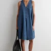 VESTIDO VAQUERO CORTO ACAMPANADO*COS Discount
