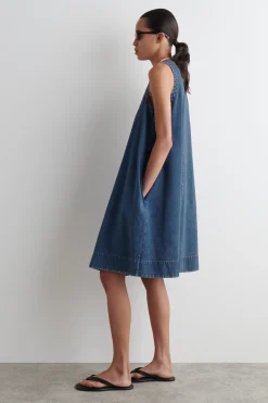 VESTIDO VAQUERO CORTO ACAMPANADO*COS Discount