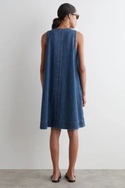 VESTIDO VAQUERO CORTO ACAMPANADO*COS Discount