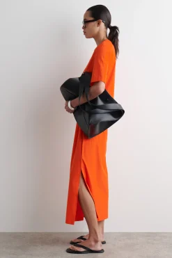 VESTIDO-CAMISETA MIDI DE ALGODÓN*COS Clearance