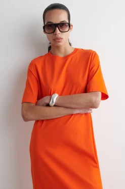 VESTIDO-CAMISETA MIDI DE ALGODÓN*COS Clearance