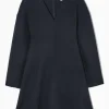 VNECK DOUBLEFACED WOOL DRESS*COS Clearance