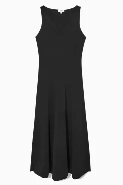 VNECK KNITTED MAXI DRESS*COS Outlet