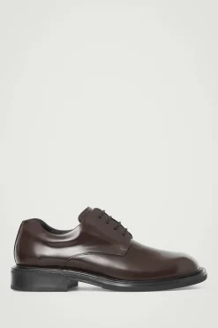 ZAPATOS DERBY DE PIEL CON PUNTERA CUADRADA*COS Clearance