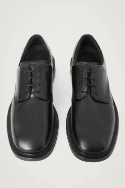 ZAPATOS DERBY DE PIEL CON PUNTERA CUADRADA*COS Fashion