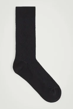 ZIGZAG COTTON SOCKS*COS Hot